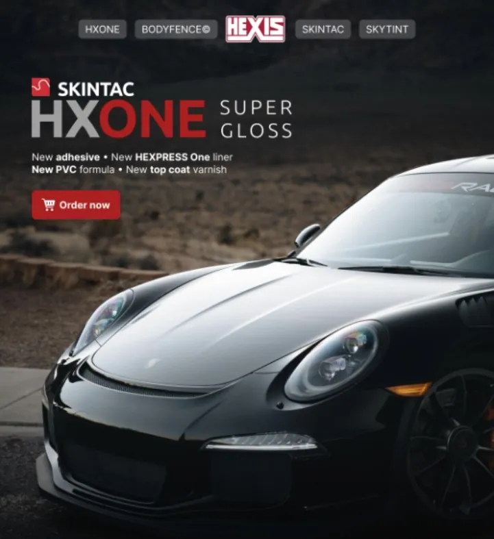 HEXIS SKINTAC HXONE – nová generace lesklých wrap fólií